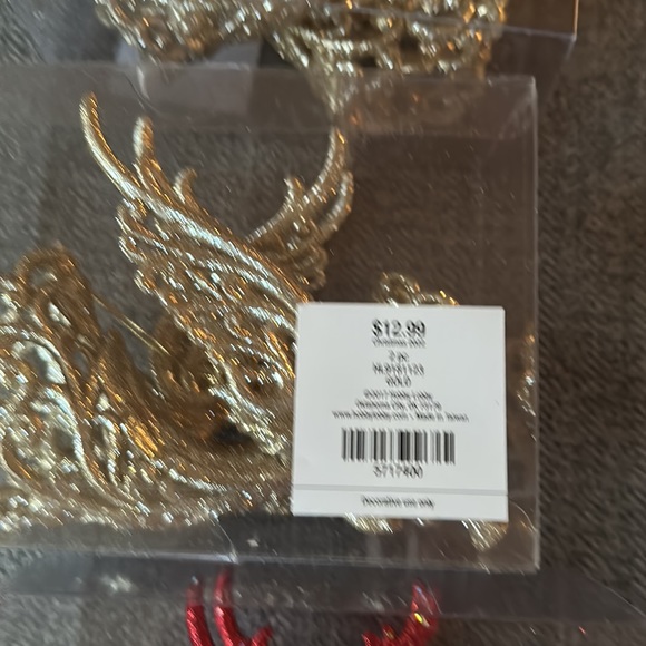 NIB shatterproof Angels with horn glitter and gorgeous 2 per box 12 total - Picture 7 of 7